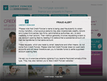 Tablet Screenshot of creditfoncier.eu
